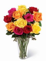 Bright Spark Rose Bouquet -A local Pittsburgh florist for flowers in Pittsburgh. PA
